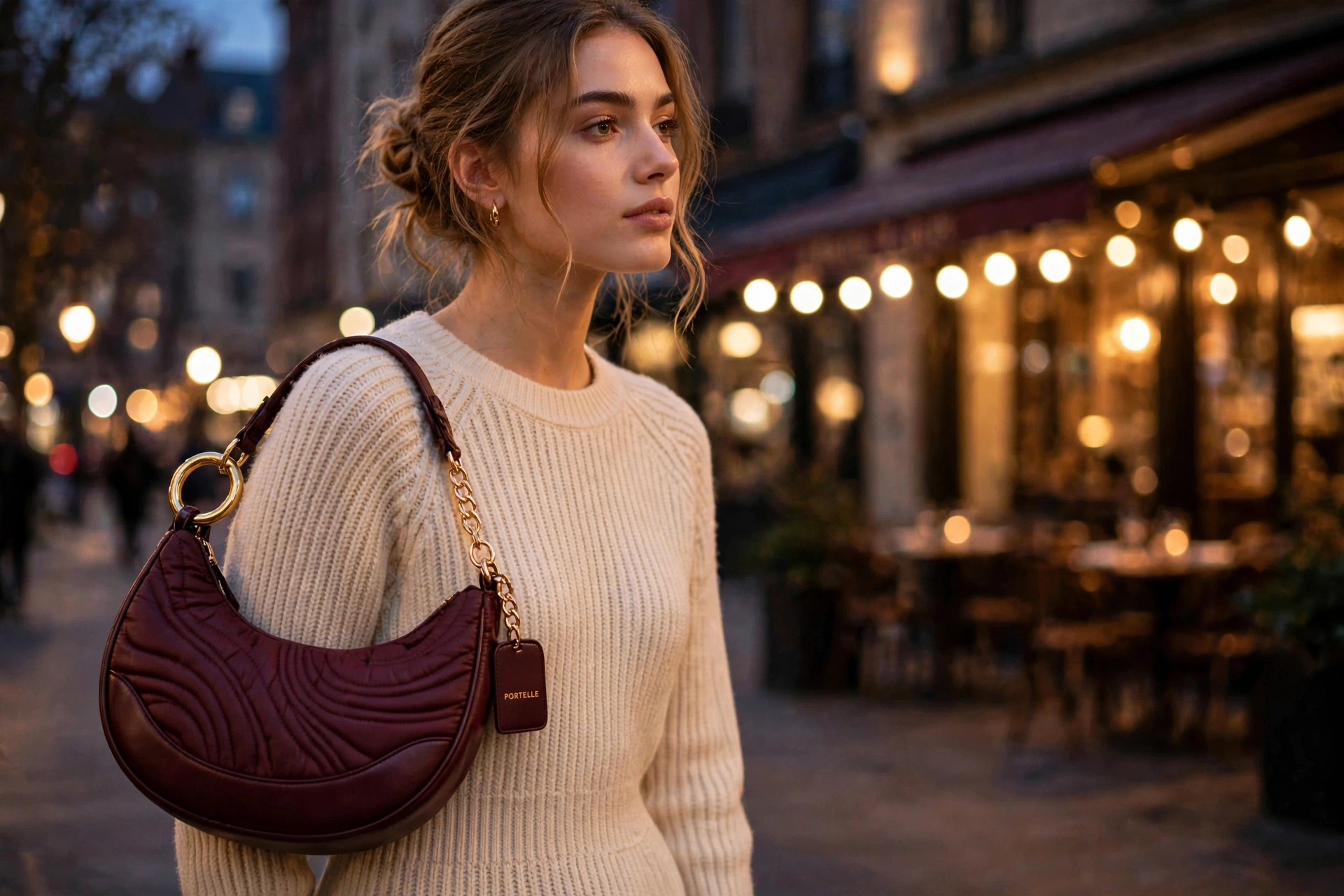 The Ondine campaign — bordeaux crescent at dusk